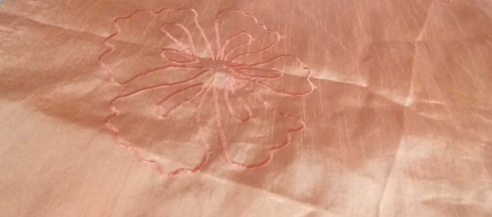 Długie Zasłony gotowe na taśmie do salonu 4 szt komplet pomarańczowe