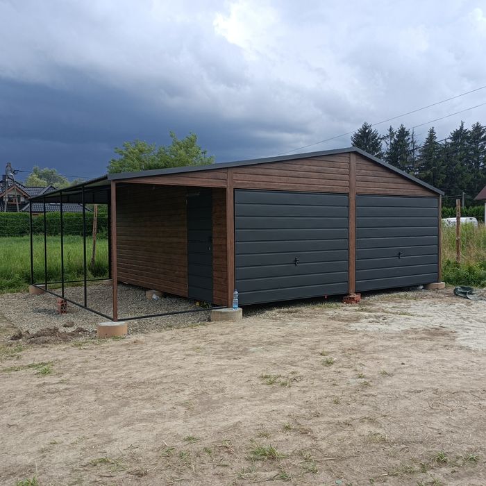 Garaz blaszak 6x5.80 orzech mat