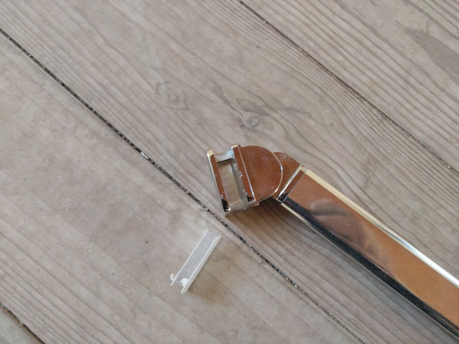 Haste de segurar vidro de chuveiro