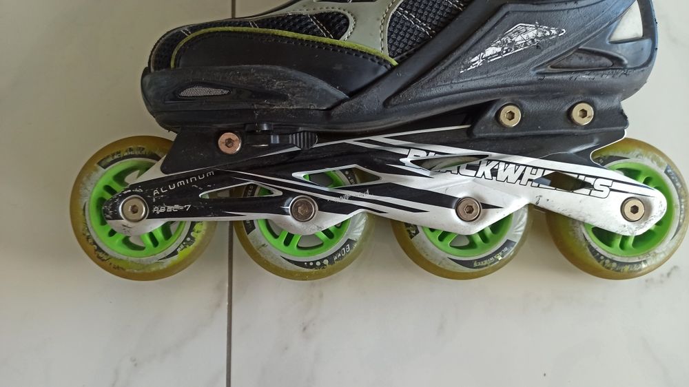 Łyżworolki rolki regulowane chłopięce dziecięce 35-38 s.db.+ ABEC-7