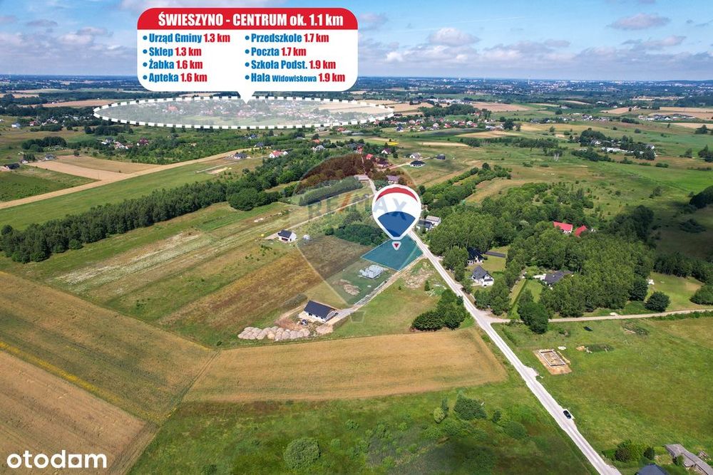 Działka budowlana 1975 m² – Kępa Świeszyńska