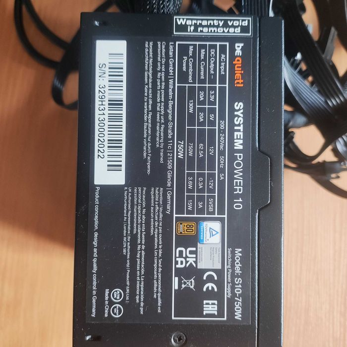 Блок живлення Be quiet! System Power 10 750W 80 PLUS Bronze