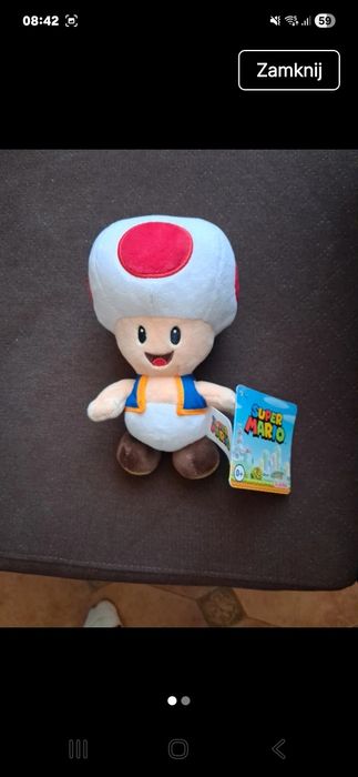 Duży 18 cm z Super mario grzybek