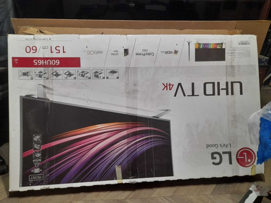 lg 60cali-ips--4k-smart-dvbt2(hevc)-pudło