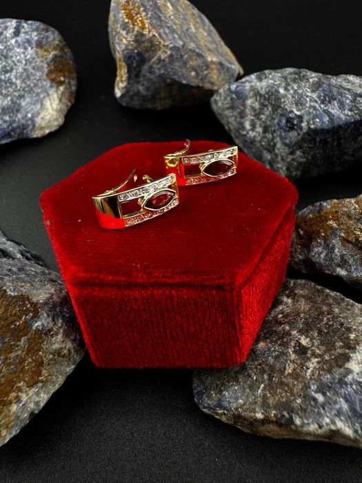 Złote Kolczyki Eleganckie | JAK NOWE | 585 | 2.90g (S)