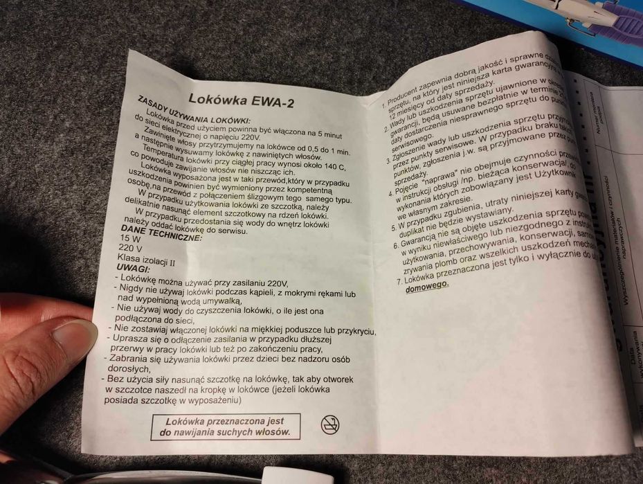 Lokówka z czasów PRL "EWA-2" marki Dospel