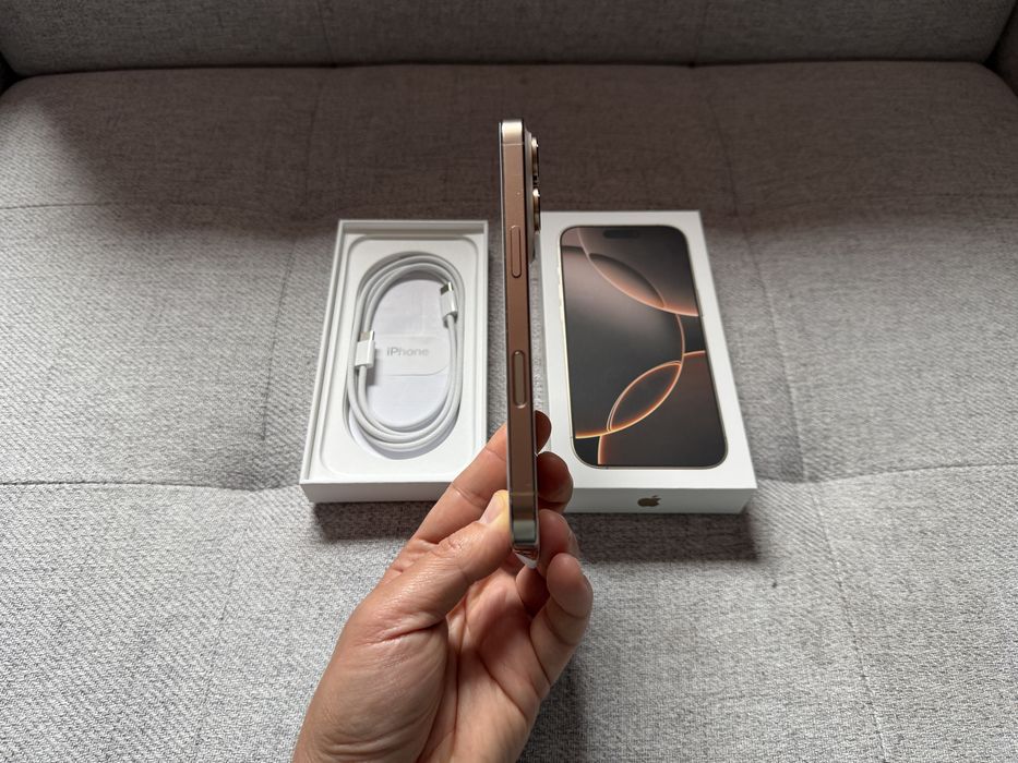  Apple iPhone 16 Pro Max 256GB Deser Titanium  I Bateria 91% I Komplet