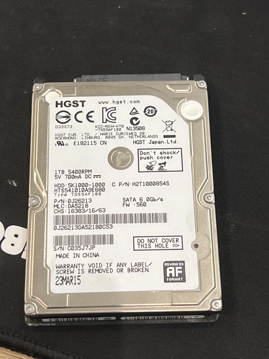 Dysk twardy HGST 1TB