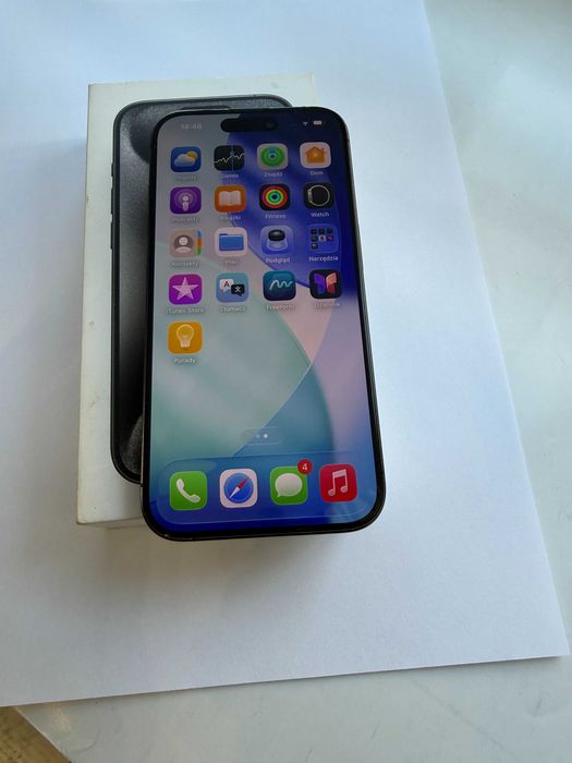 iPhone 15 Pro, Black Titanium, 128 GB