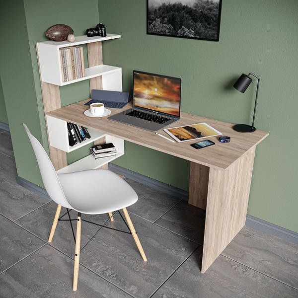 Оплата частями‼️СТОЛ для работы Стол с ПОЛКАМИ Прочный материал