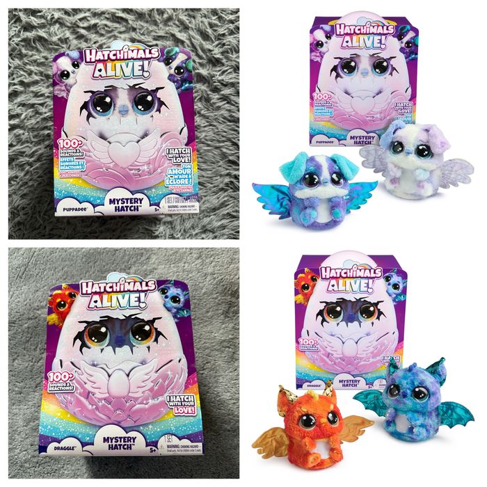 Hatchimals alive Mystery Hatch Puppadee та Mystery Hatch Draggle