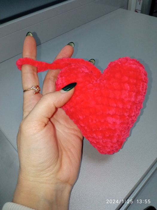 Плюшевое сердце подарок на день святого Валентина валентинка