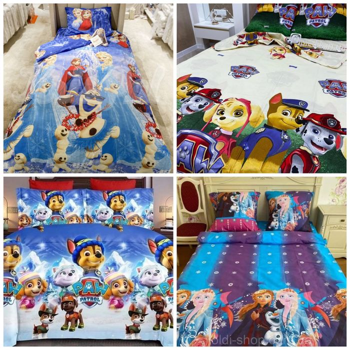 Детское постельное полуторное для девочек