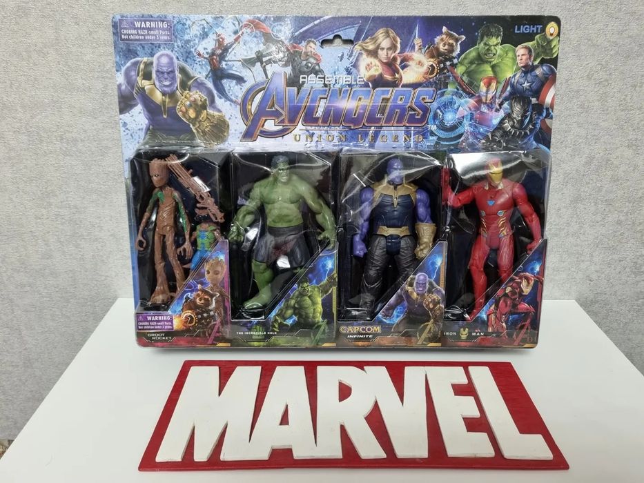 Ігровий набір Супергероїв Марвел:Грут,Тор,Танос,Халк та інші...