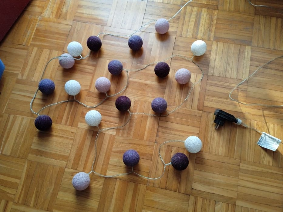 Cotton Balls fioletowo różowe