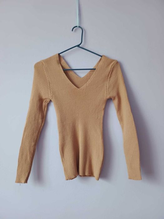 Bluzka kolor bezowy, XS