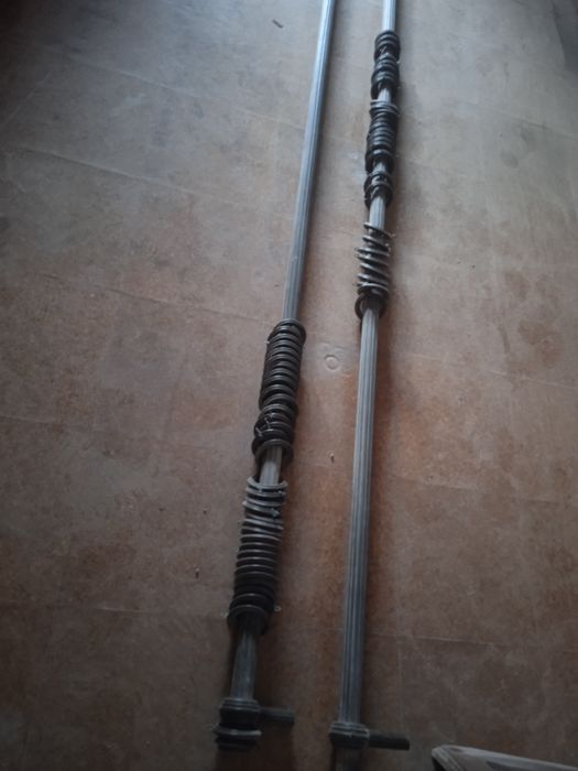 5 Varões antigos para cortinados