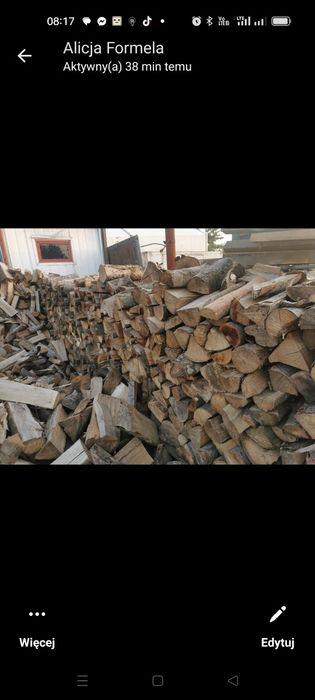 Drewno kominkowe opałowe BUK