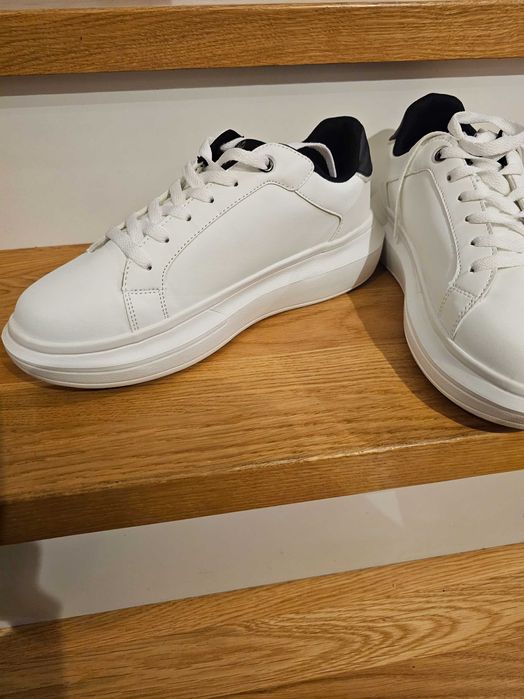 U.S. POLO ASSN. - Sneakersy Damskie, Białe, rozmiar 40