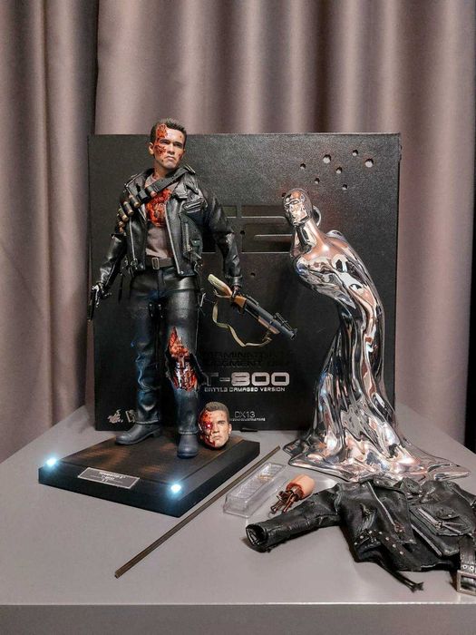 HOTToys社製1/6[T-800ヘッド無し衣装付き 素体＆専用スタンド付] Фігурка 1/6 Hot Toys DX 13 Terminator 2 – T-800 Battle Damaged: 19