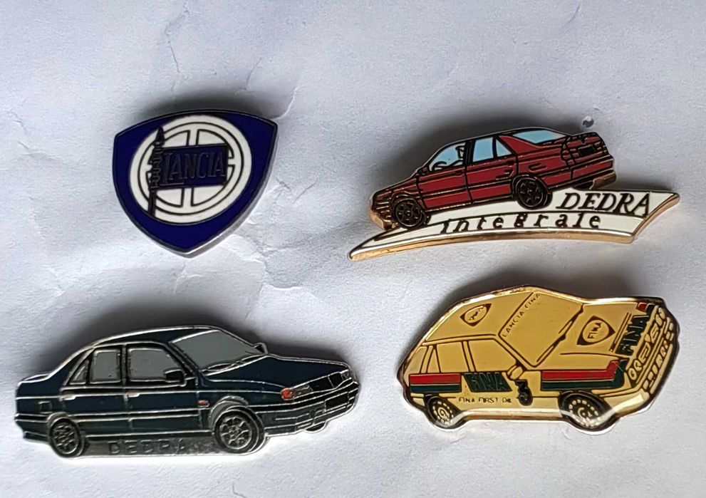 przypinki Lancia Delta, Dedra Integrale herb 4 szt.