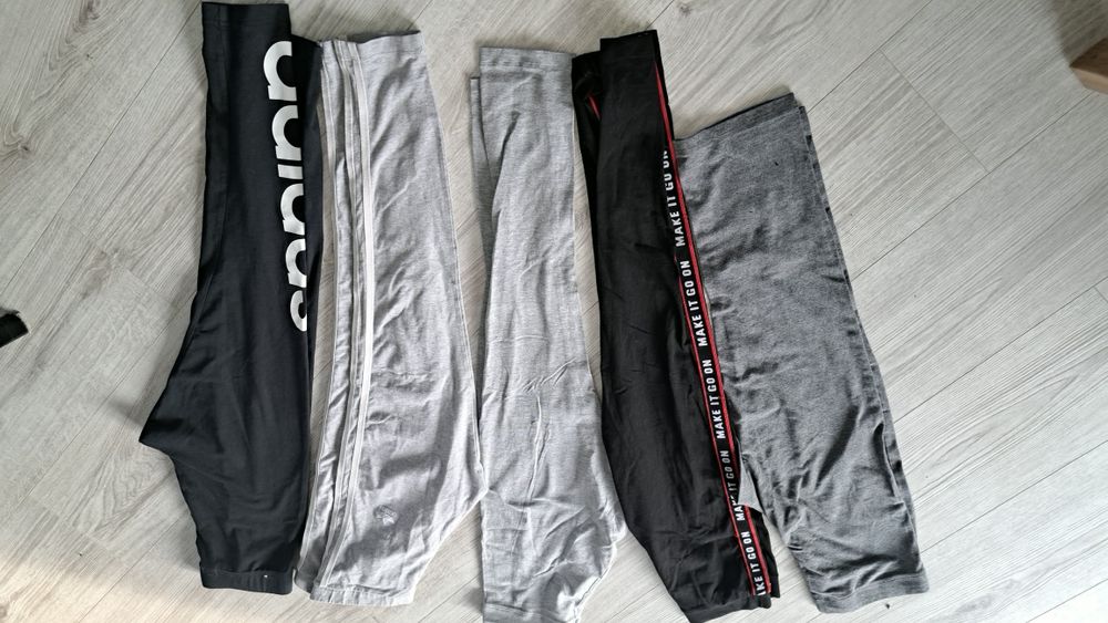 Spodnie getry legginsy dresowe  dla dziewczynki  xs  s