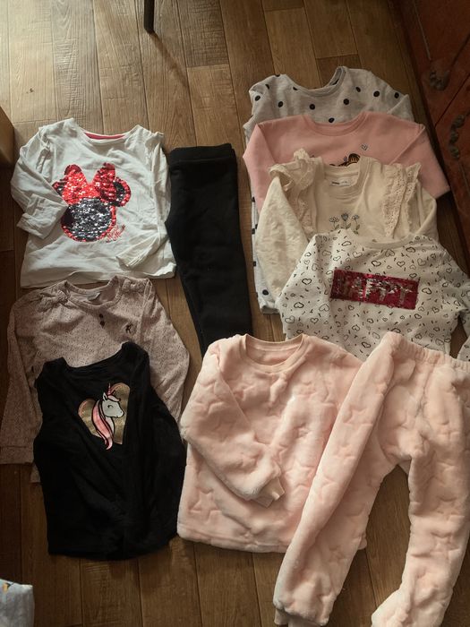 Лот пакет речей на дівчинку набір 104-110р утеплена піжама