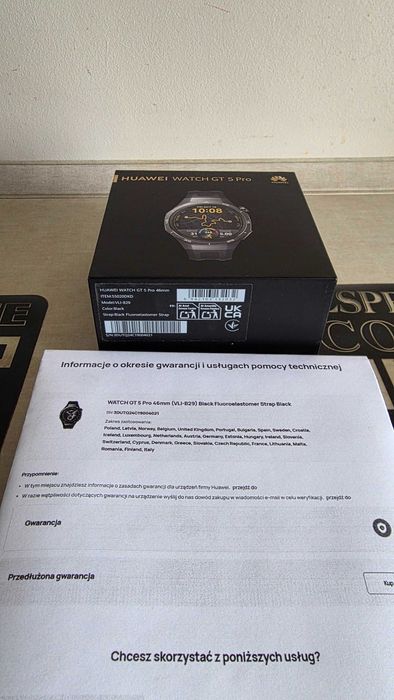 HUAWEI WATCH GT 5 PRO 46mm Active  NOWY NIEAKTYWOWANY gwar.24M!komplet