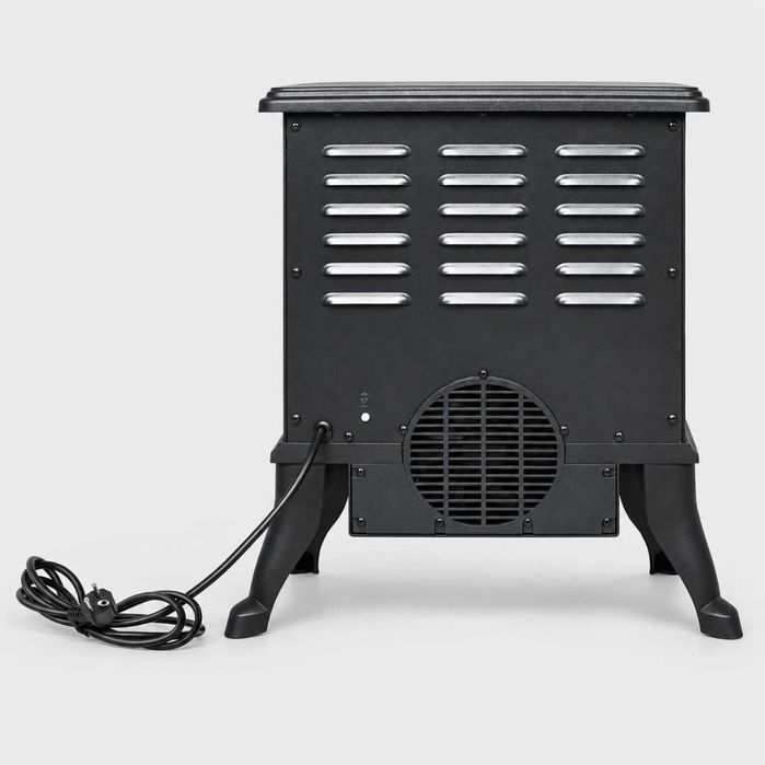 Kominek Elektryczny 1500W Grzejnik Termowentylator Efekt Płomienia 3D Termostat Wolnostojący