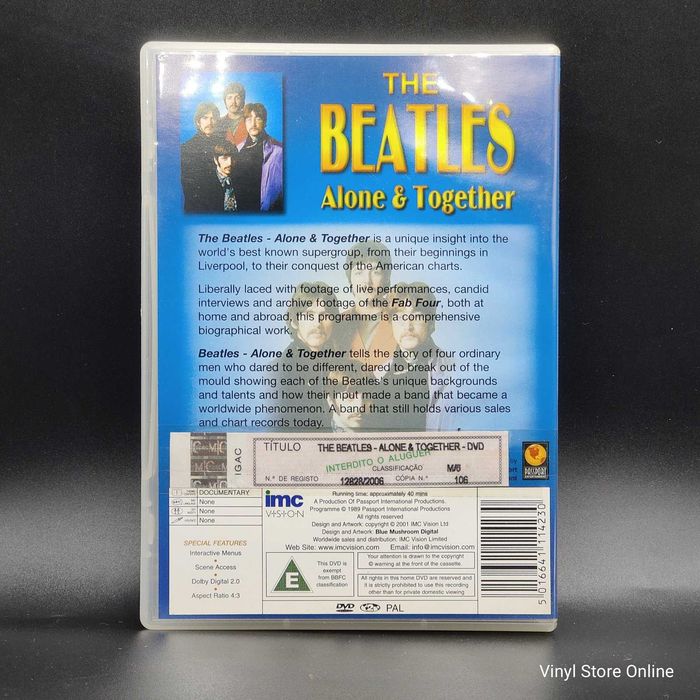 DVD - The Beatles - ALone & Together (DVD, PAL) - VSO