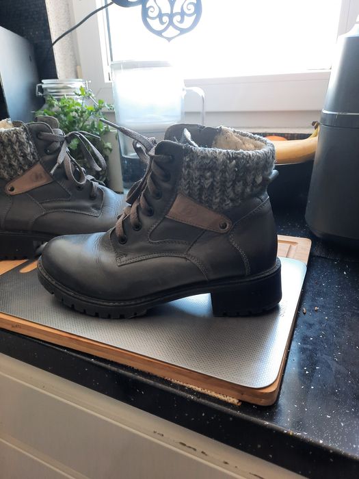 Botki damskie skóra naturalna