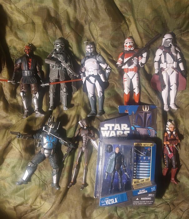 Star wars figurki black series oraz cloe wars