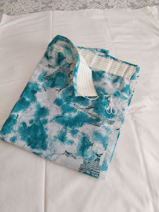 Par de cortinas de franzir