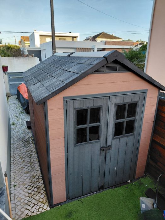 casa de jardim garagem resina KETER