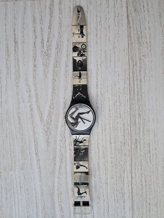 Zegarek Swatch 5755 Annie Leibovitz wzór olimpijski 1996 GB 178 UNIKAT