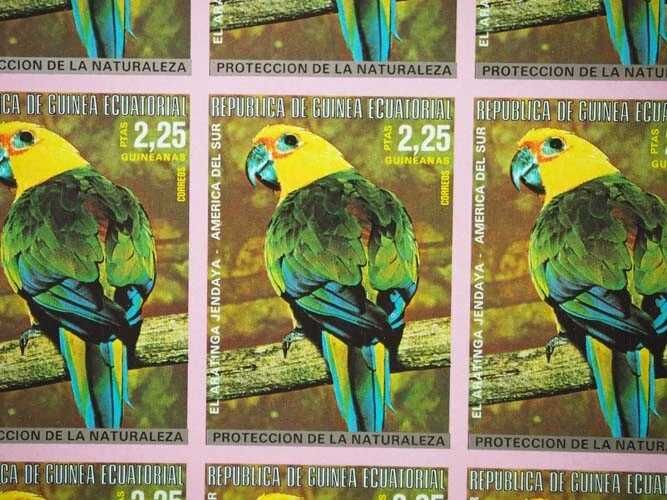 Piękne znaczki w arkuszach