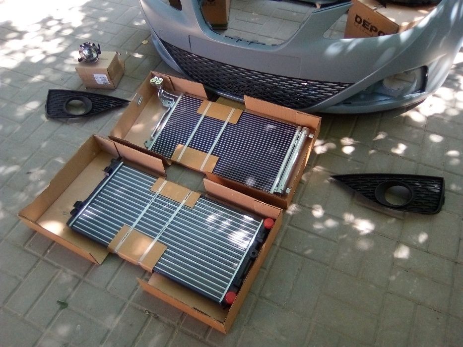 SEAT IBIZA 6J 2008 - komplet lamp reflektory przód nowe DEPO H4