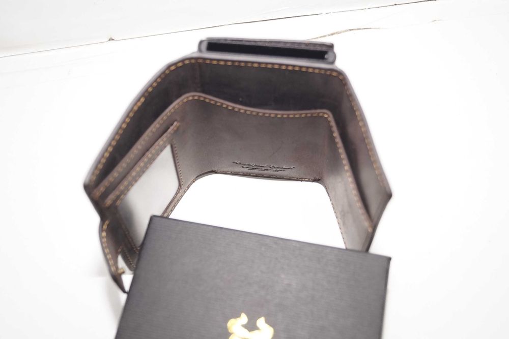 Mały Portfel męski skórzany etui na karty HUMERPAUL ochrona RFID