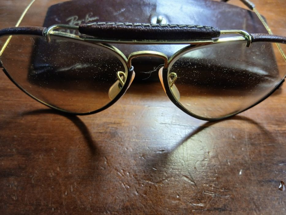 Oculos Ray-Ban Leathers antigos