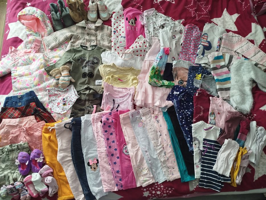 Duża paka ubranek dla dziewczynki 86/92