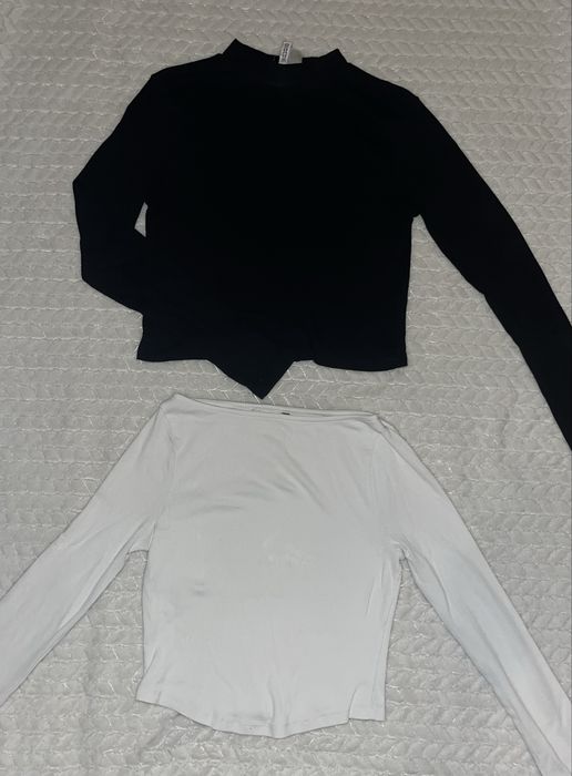 Лонгсліви білий і чорний