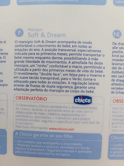 Marsúpio Chicco Soft & Dream