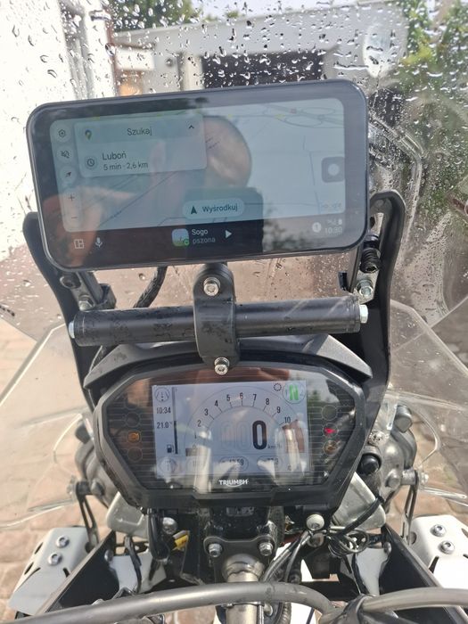 Triumph tiger 800 xrt max wyposażenie 3 kufry navigacja andiod kamery