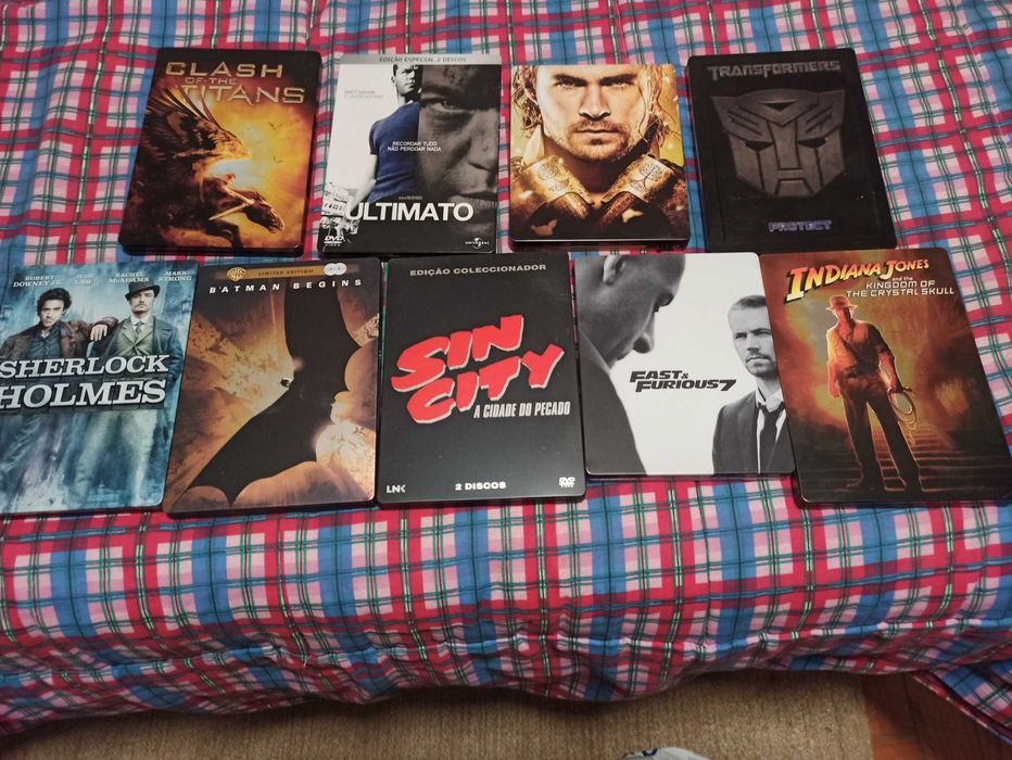 Steel books Blu-ray vários não contêm filmes