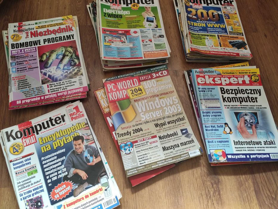 48x sztuk Komputer Świat, PC WORLD, Twój Niezbędnik, Ekspert 2001 - 2007