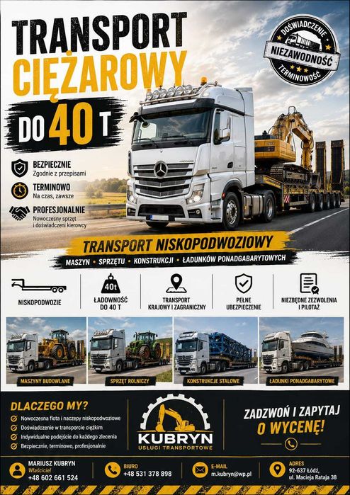 Piach * Ziema * Kruszywa * Transport * Sprzęt Ciężki * Odbiór Odpadów
