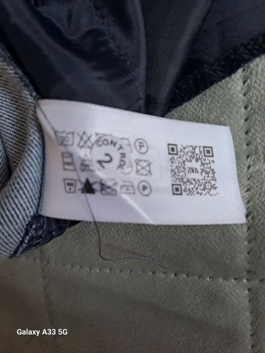 Spodnie joggery ze ściągaczami indygo Zara XL