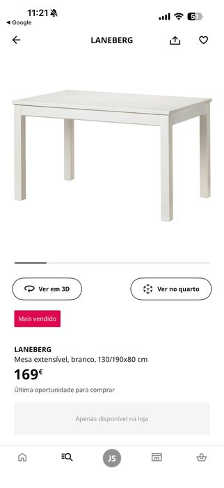 Mesa Jantar Laneberg IKEA