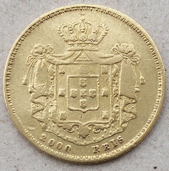 Moeda Ouro 2000 Réis 1858 D. Pedro V Excelente Estado Bom Preço