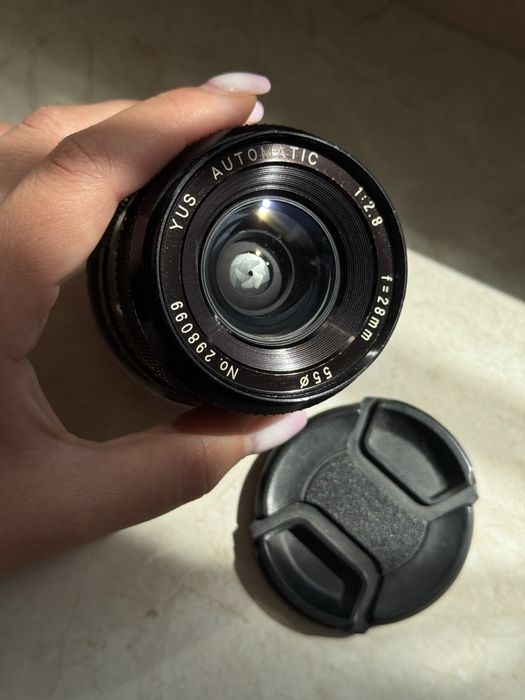 Ширококутний мануальний обʼєктив Yashica 28 mm 2.8 для canon contax